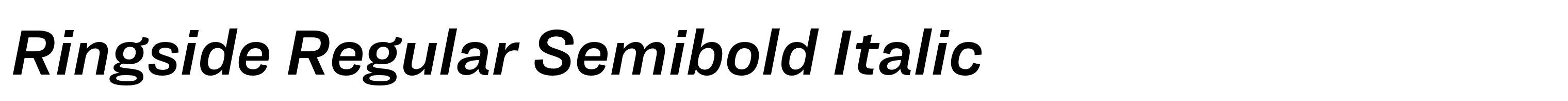 Ringside Regular Semibold Italic